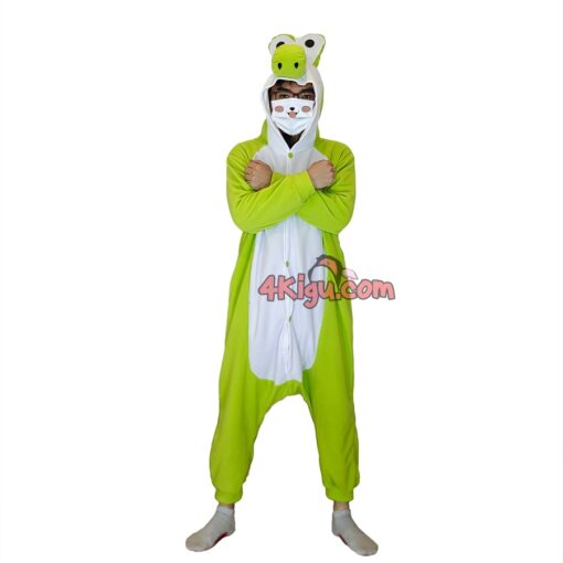 Green Yoshi Kigurumi Simple Style Pajamas - Image 2