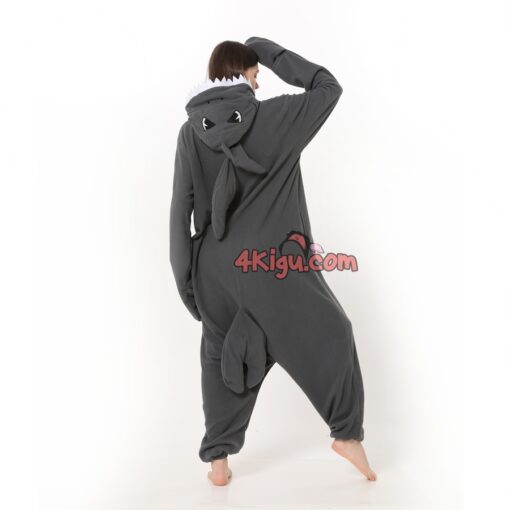 Grey Shark Kigurumi Style Animal Onesies - Image 4