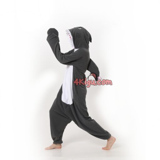 Grey Shark Kigurumi Style Animal Onesies