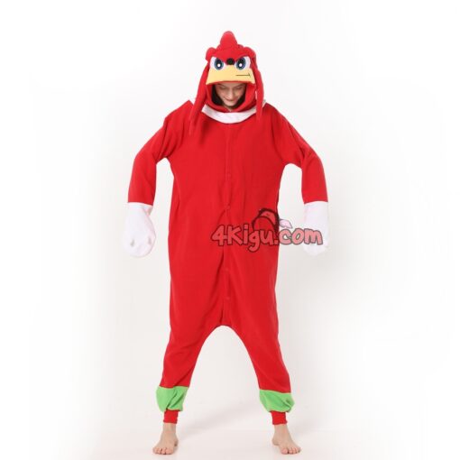 Knuckles Red Sonic Hedgehog Costume Onesie - Image 2