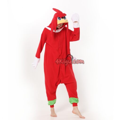 Knuckles Red Sonic Hedgehog Costume Onesie