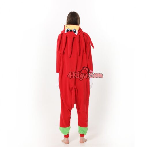 Knuckles Red Sonic Hedgehog Costume Onesie - Image 4