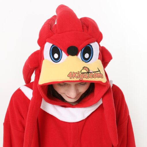 Knuckles Red Sonic Hedgehog Costume Onesie - Image 5