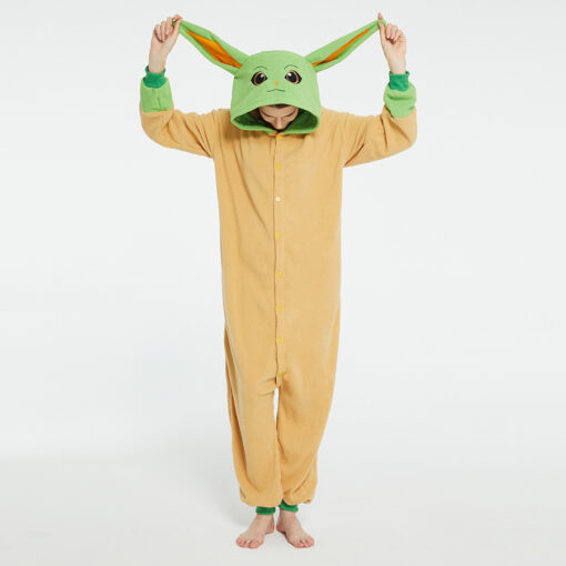 Master Yoda Kigurumi Warrior Space Baby Grogu Pajamas - Image 2