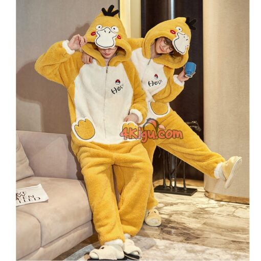 Psyduck Lovers Kigurumi Couple Pajamas - Image 2