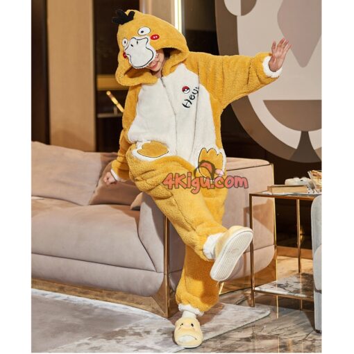 Psyduck Lovers Kigurumi Couple Pajamas - Image 3