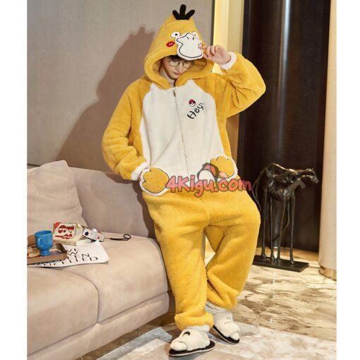 Psyduck Lovers Kigurumi Couple Pajamas - Image 4