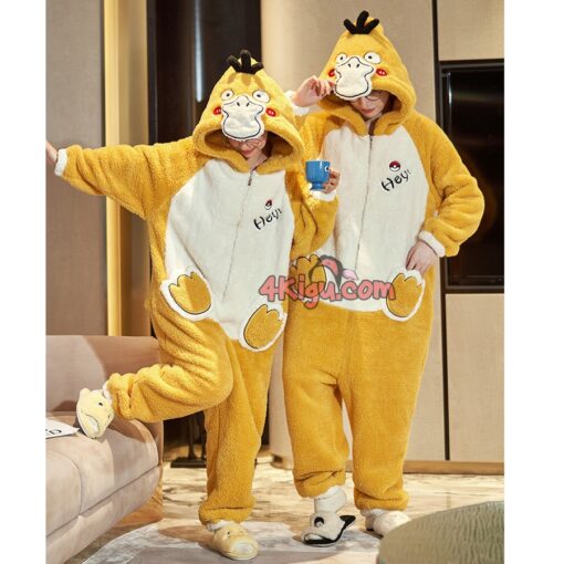 Psyduck Lovers Kigurumi Couple Pajamas