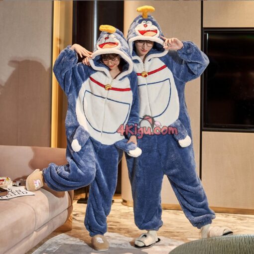 Robotic Cat Lovers Kigurumi Couple Pajamas