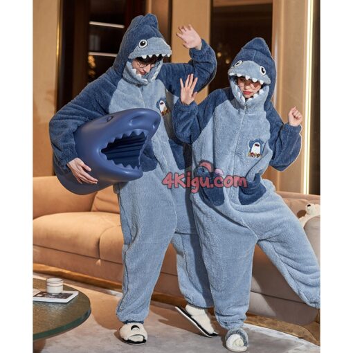 Shark Lovers Kigurumi Couple Pajamas