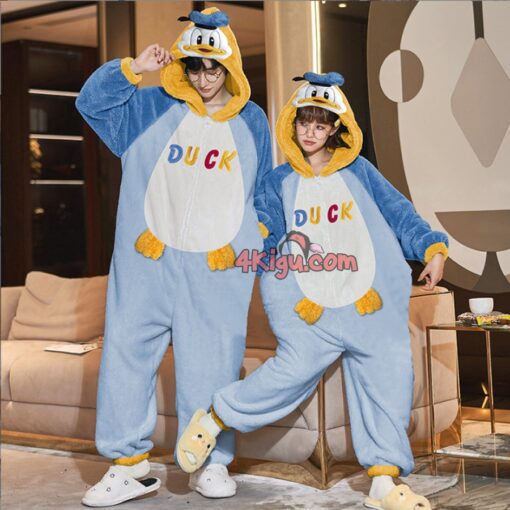 Yellow Duck Lovers Kigurumi Couple Pajamas - Image 2