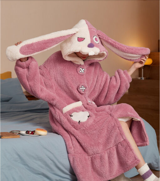 Angela Kigurumi Honor of Kings Flannel Bathrobe - Image 4