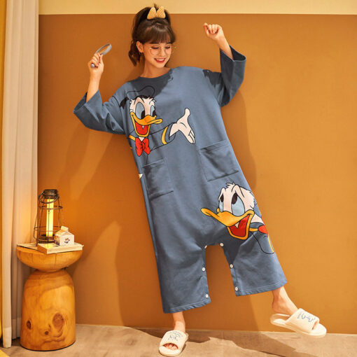 Duck Kawaii Character Cotton Nightdress - Image 2