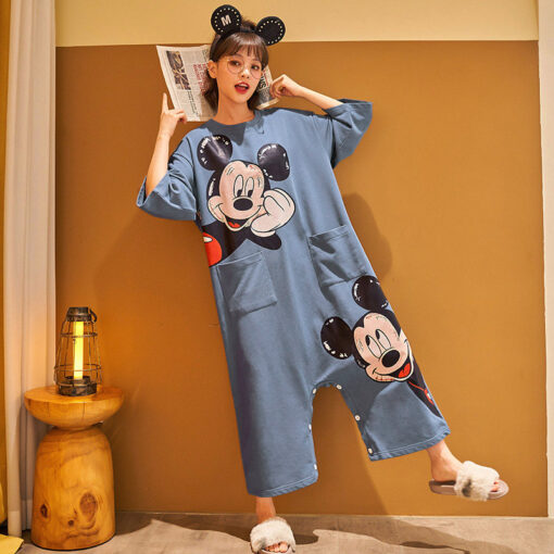 Mick Mouse Kawaii Character Cotton Nightdress - Image 2