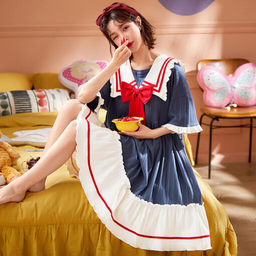 Student fashion Cute Nightdress - Image 4