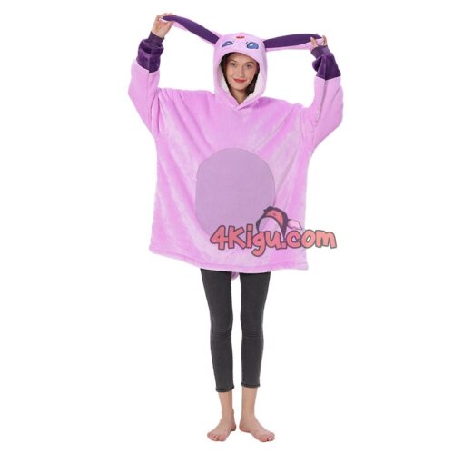 Espeon Kigurumi Wearable Blankets Hoodie - Image 2