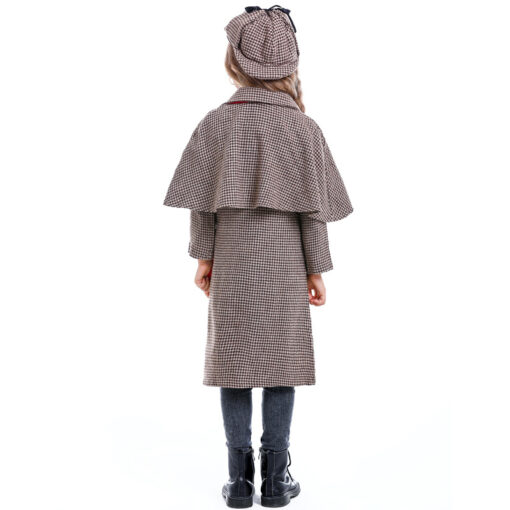 Sherlock Holmes Role Play Neutral Children's Performance Costume - Image 5