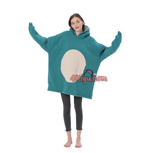 Smiling Snorlax Kigurumi Wearable Blankets Hoodie - Image 3