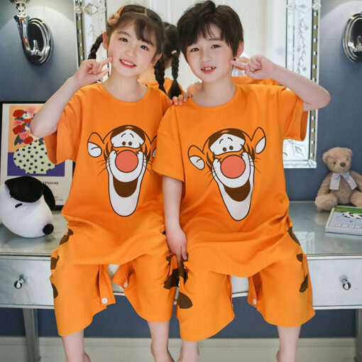 Tiger Cute Summer Cotton Pajamas - Image 3