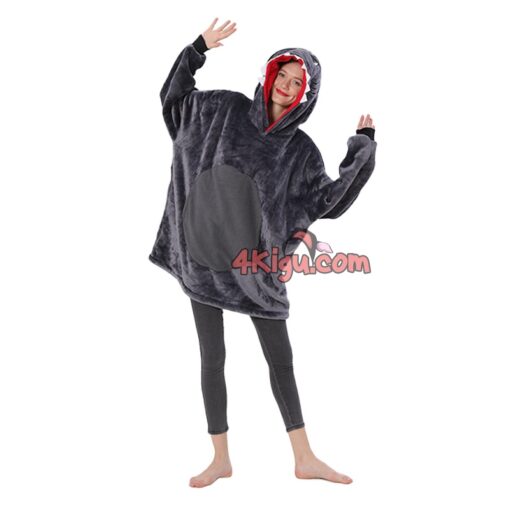 Shark Kigurumi Wearable Blankets Hoodie - Image 2