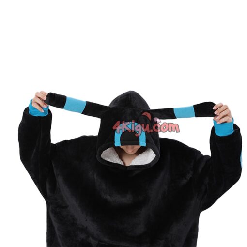 Shiny Umbreon Kigurumi Wearable Blankets Hoodie - Image 6