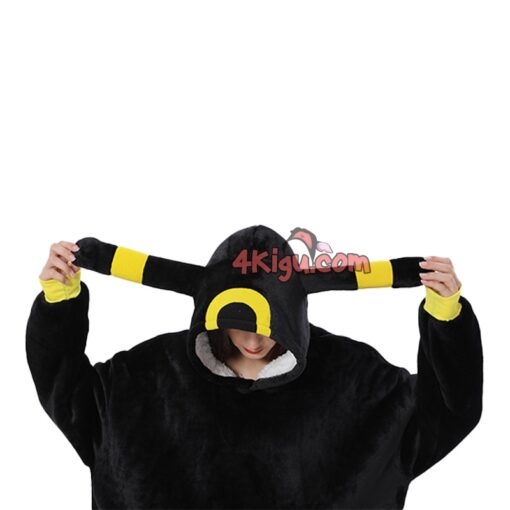 Umbreon Kigurumi Wearable Blankets Hoodie - Image 5