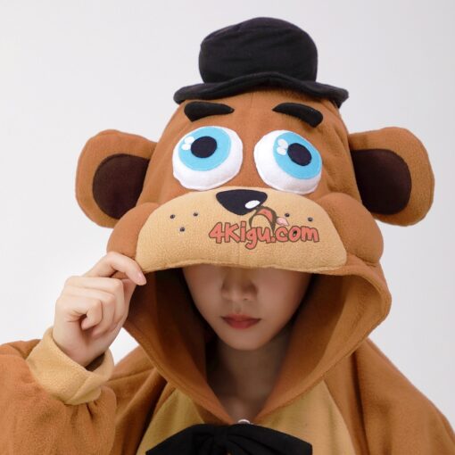 Freddy Bear Kigurumi Halloween Cosplay Onesie - Image 6