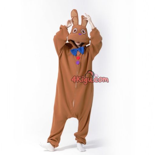 Chocolate Bonnie Kigurumi FNAF Bunny Onesie - Image 2