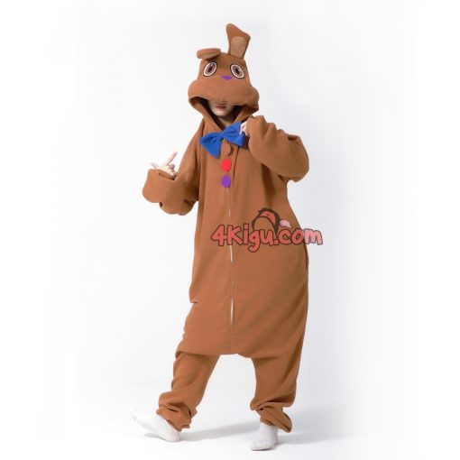 Chocolate Bonnie Kigurumi FNAF Bunny Onesie - Image 3